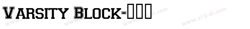 Varsity Block字体转换